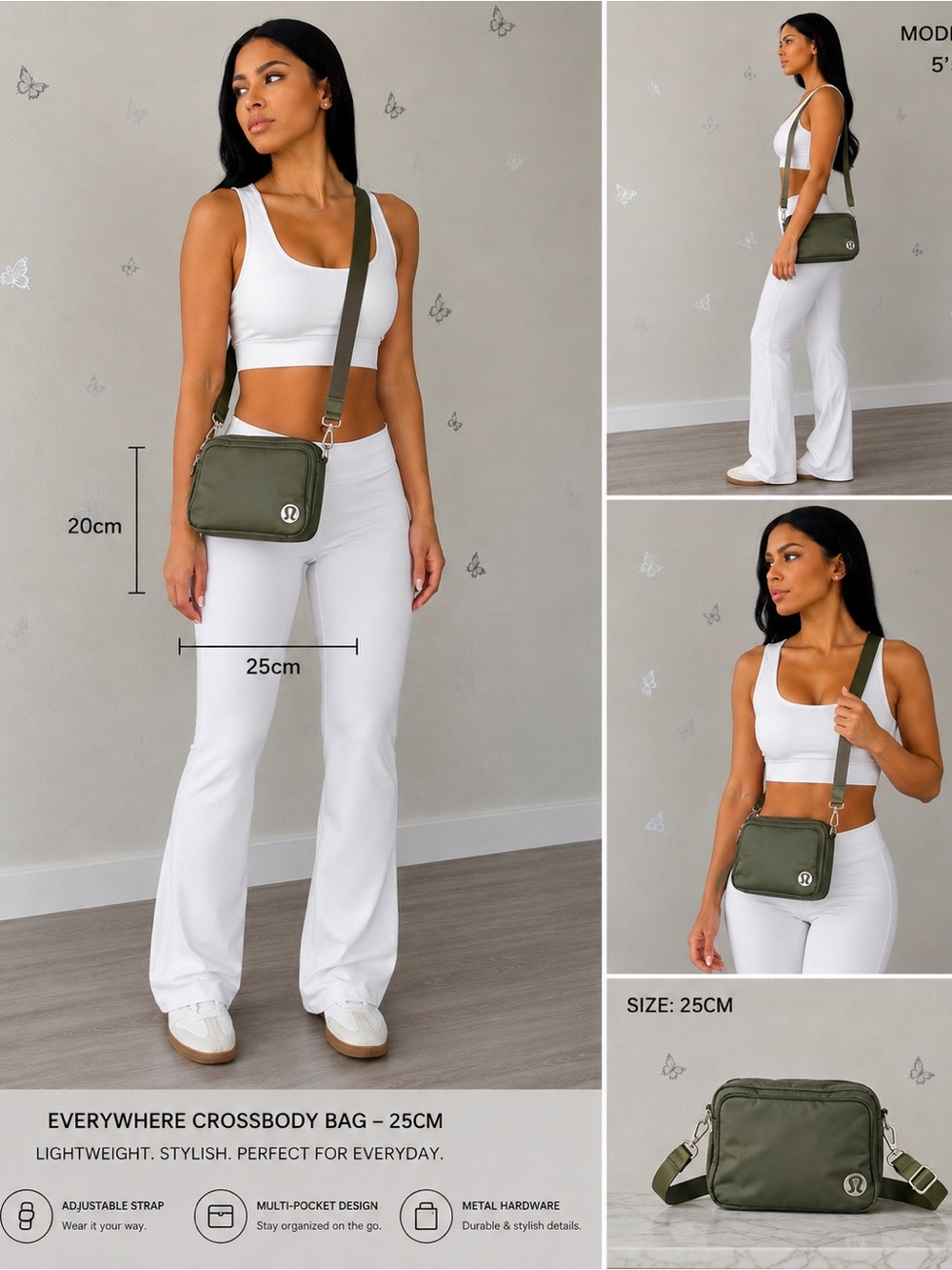 Lululemon Athletica Everywhere Crossbody Bag - Olive Green
